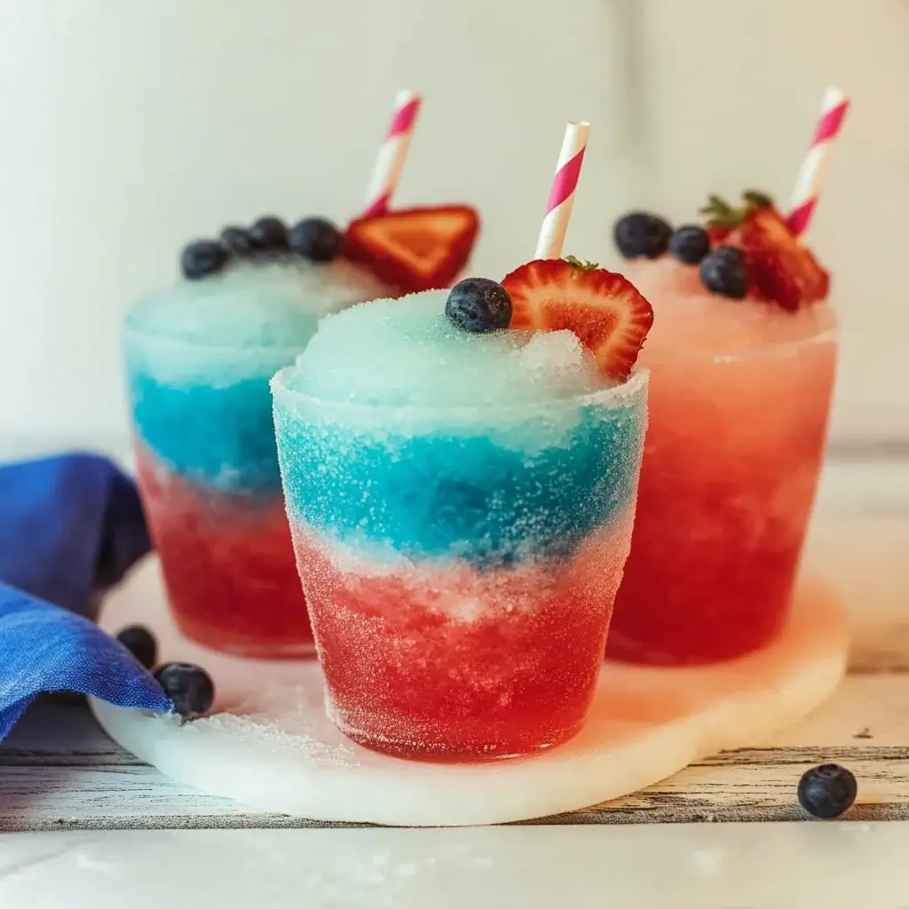 Margarita Slushies: Red, White, and Blue – Refresh Your Summer!