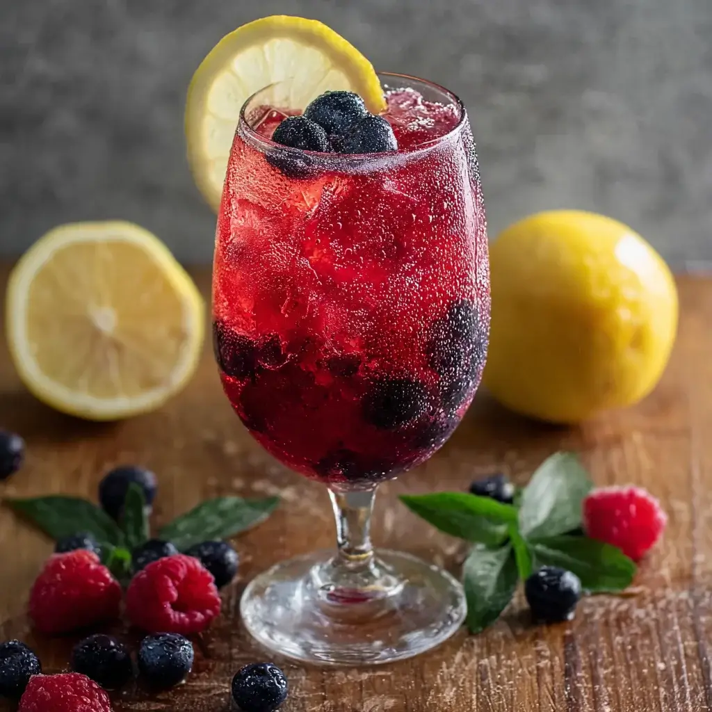 Berry Lemonade Spritz Mocktail: A Refreshing Delight