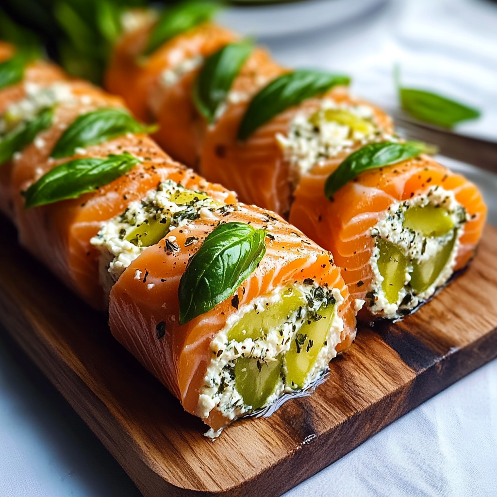 Lemon Basil Ricotta Stuffed Salmon Rolls: A Delicious Twist!
