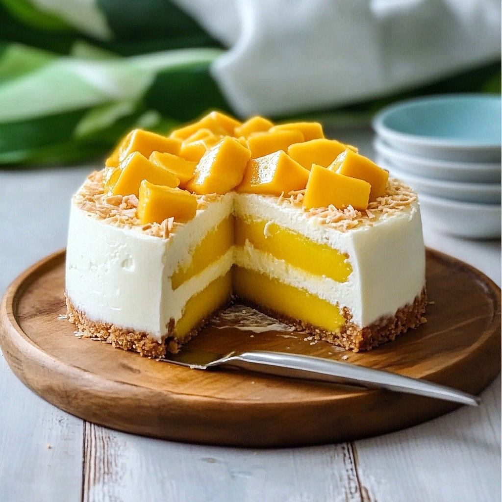 Mango Coconut Cheesecake: Delight in a Tropical Treat