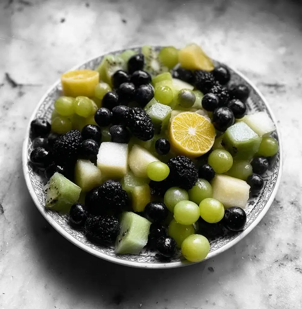 Monochrome Fruit Salad: Refreshing Recipe for Summer Delight