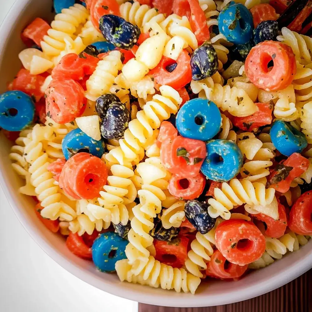 Red, White, and Blue Pasta Salad: A Festive Delight!