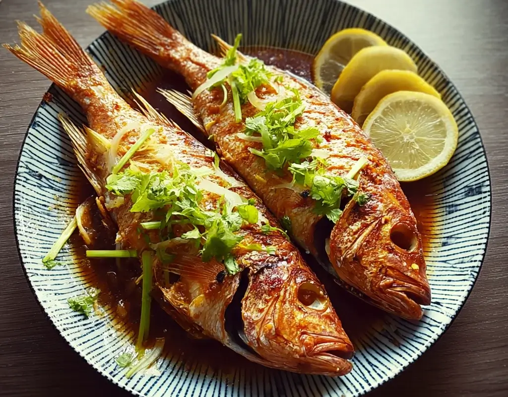 Roasted Ginger and Miso Baby Snapper: A Flavorful Dish!