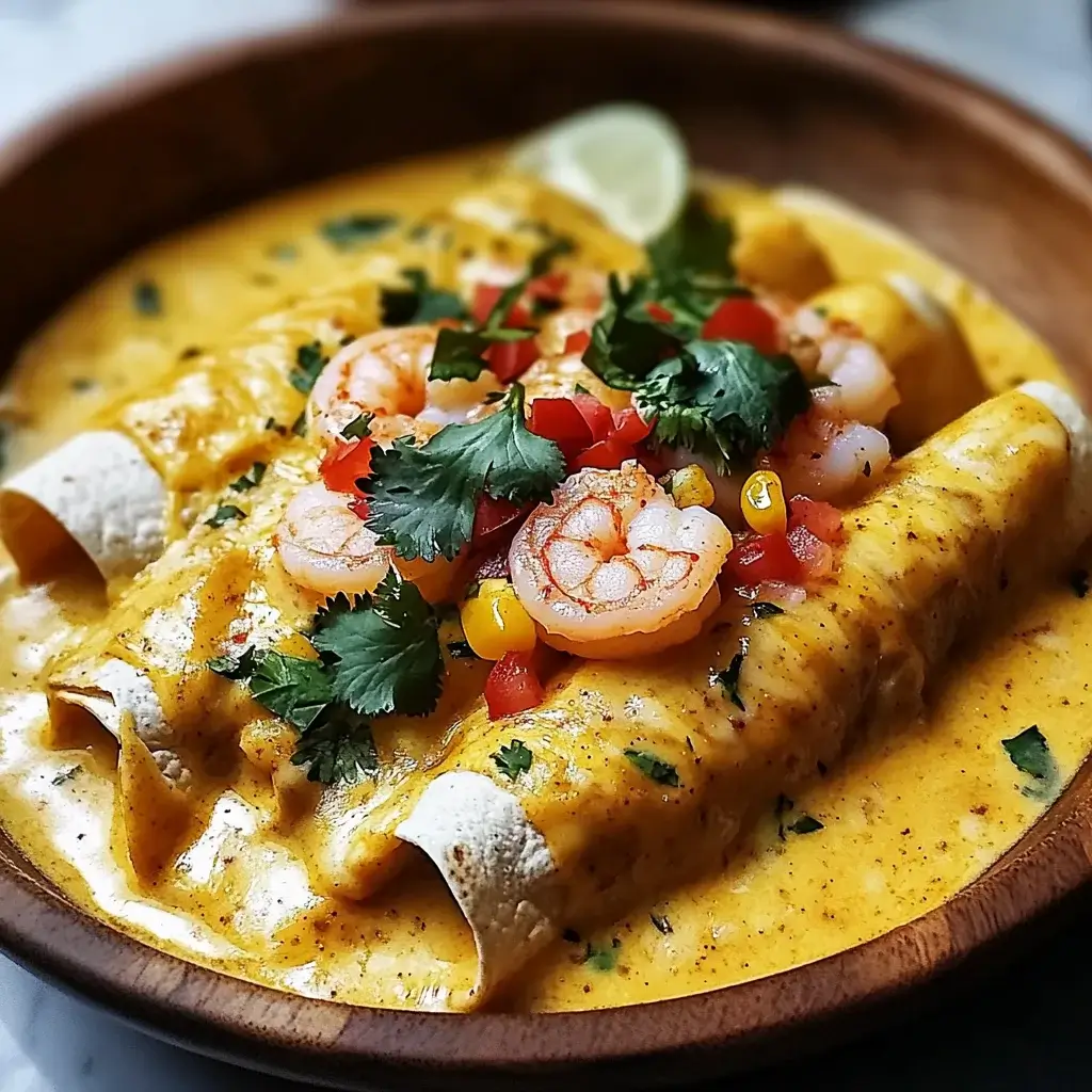 Shrimp Enchiladas with Creamy Sauce: A Must-Try Recipe!