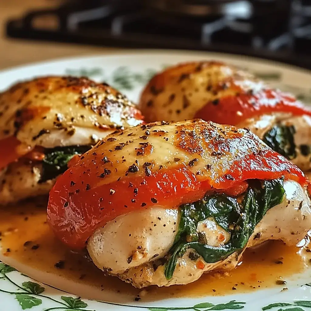 Stuffed Chicken with Roasted Red Peppers Recipe Awaits!