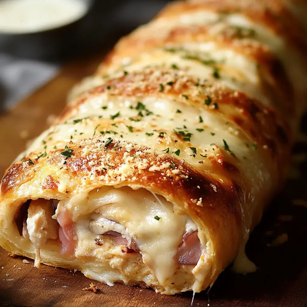 Chicken Cordon Bleu Stromboli: A Delicious Twist Awaits!