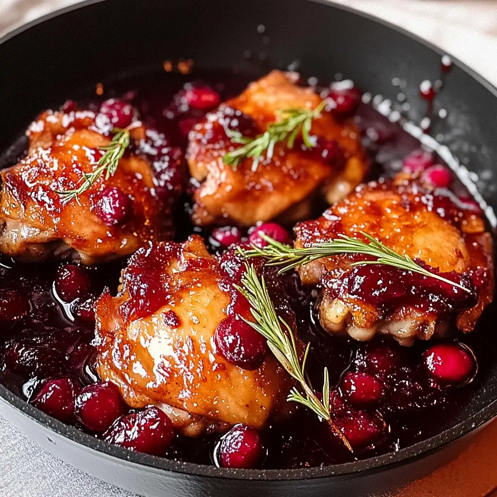 Cranberry Glazed Chicken Thighs: A Delightful Recipe!