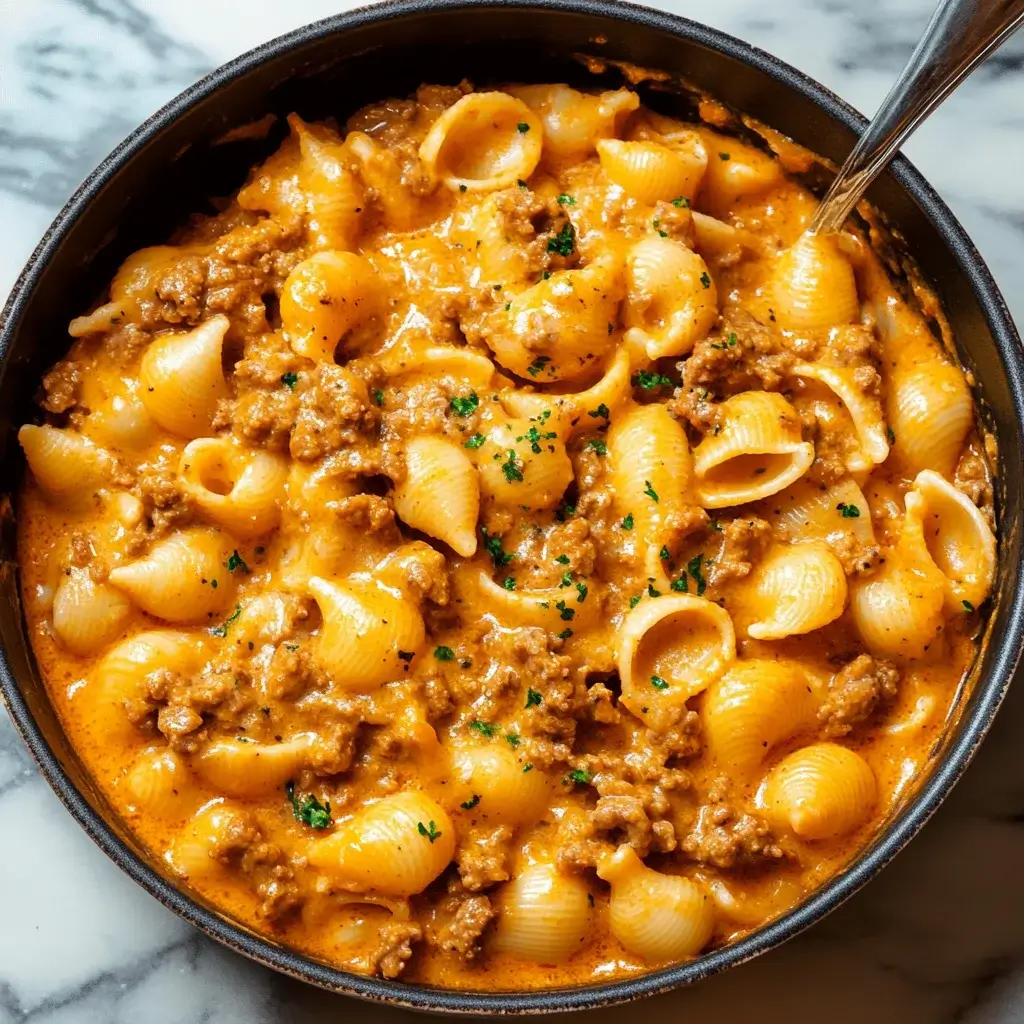 Creamy Beef and Shells: A Comfort Food Delight!