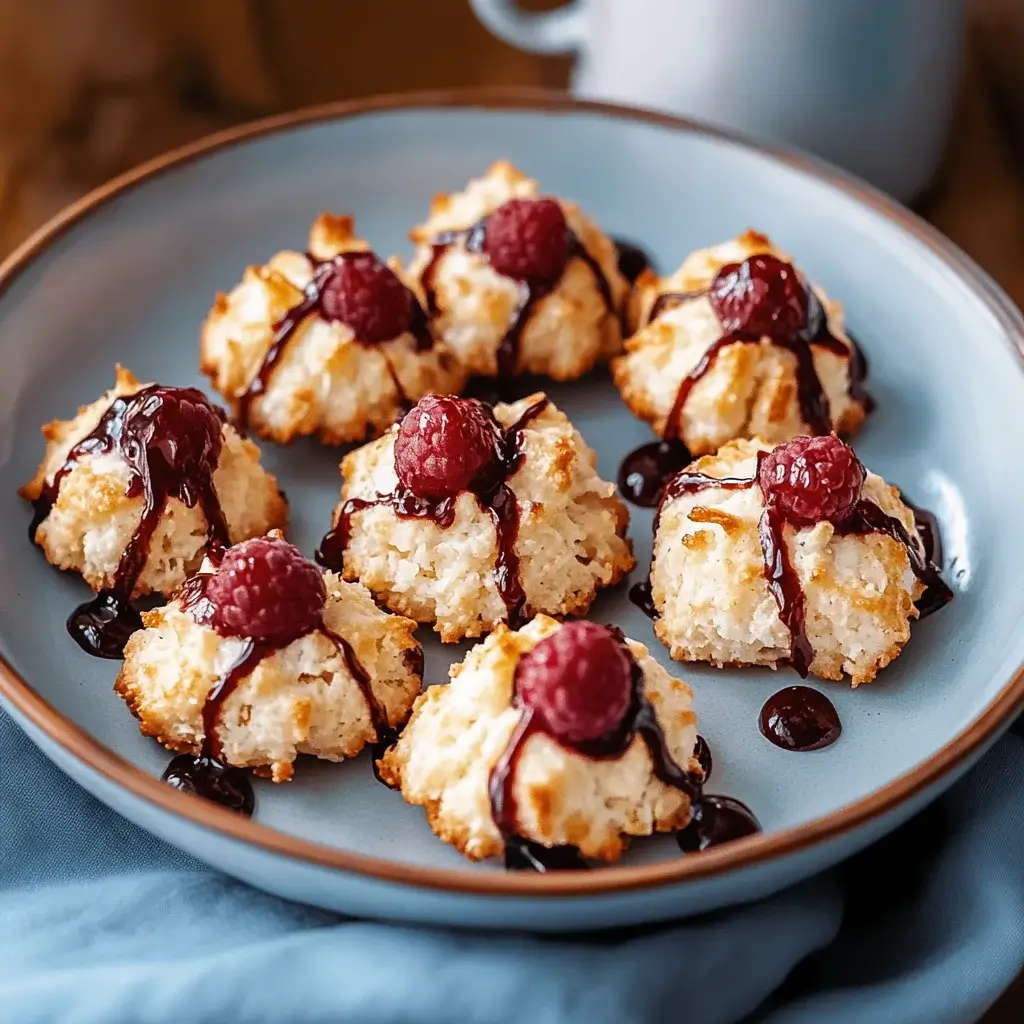 Raspberry Coconut Macaroons: A Sweet Tropical Delight!