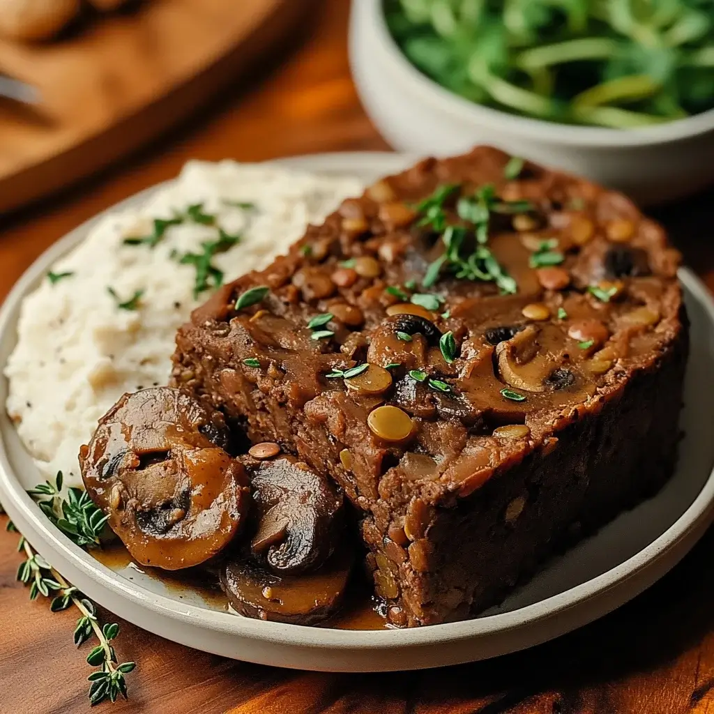 Savory Vegan Mushroom and Lentil Roast for Flavorful Meals