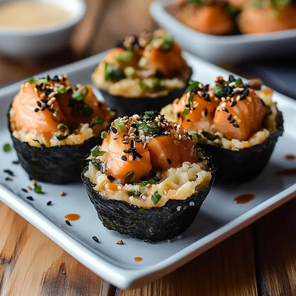 Spicy Baked Salmon Sushi Muffins: A Delicious Twist!