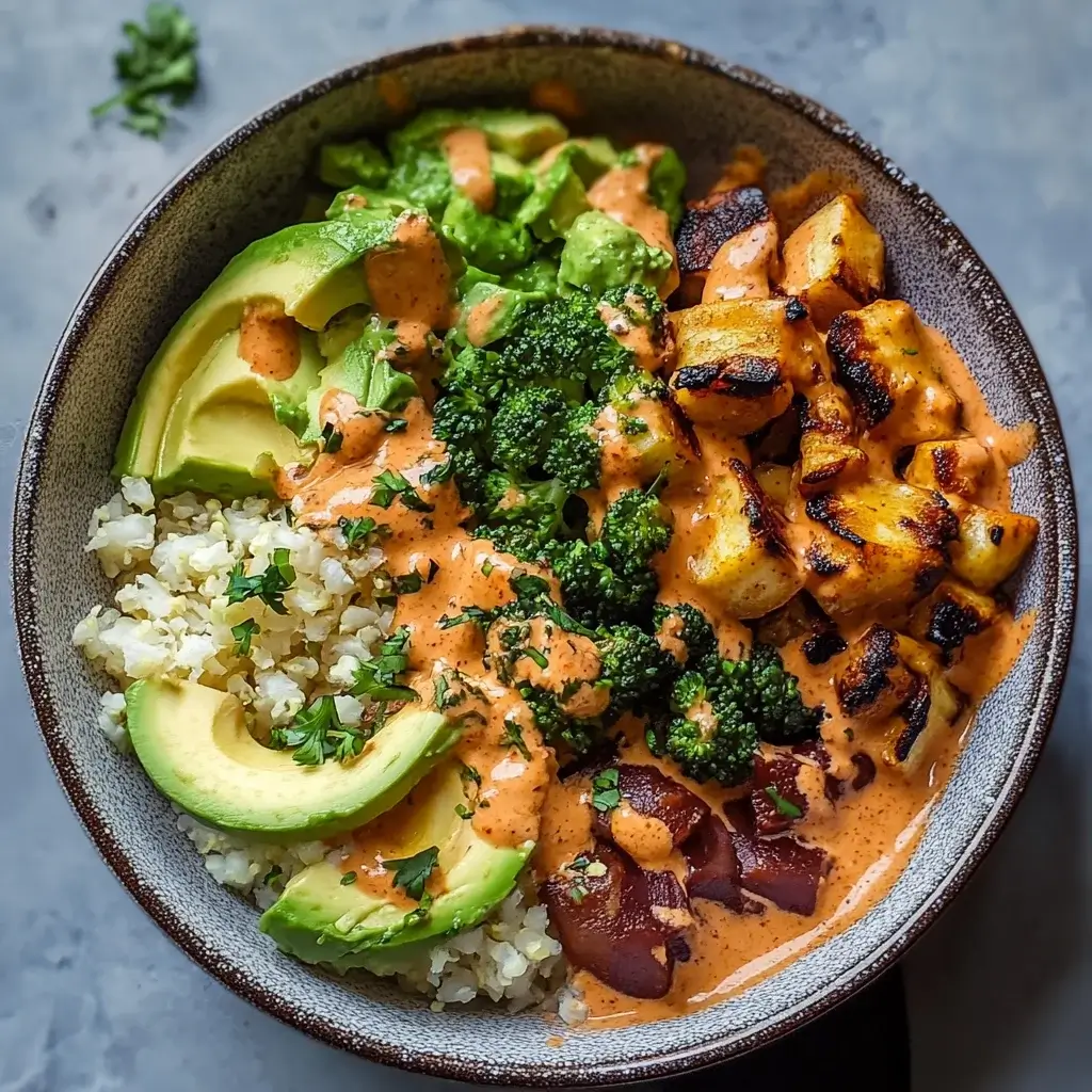 Spicy Chipotle Buddha Bowl with Cauliflower Rice: Enjoy this healthy, vibrant recipe!