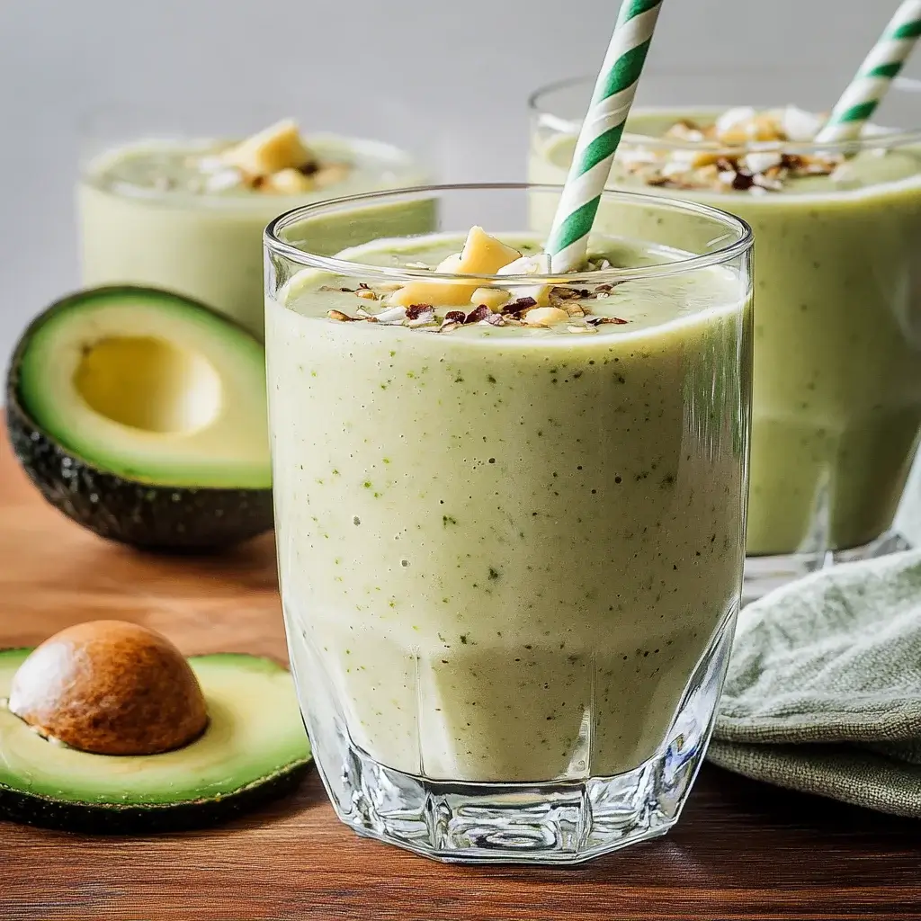 Creamy Avocado Coconut Smoothie: A Tasty Refreshment!