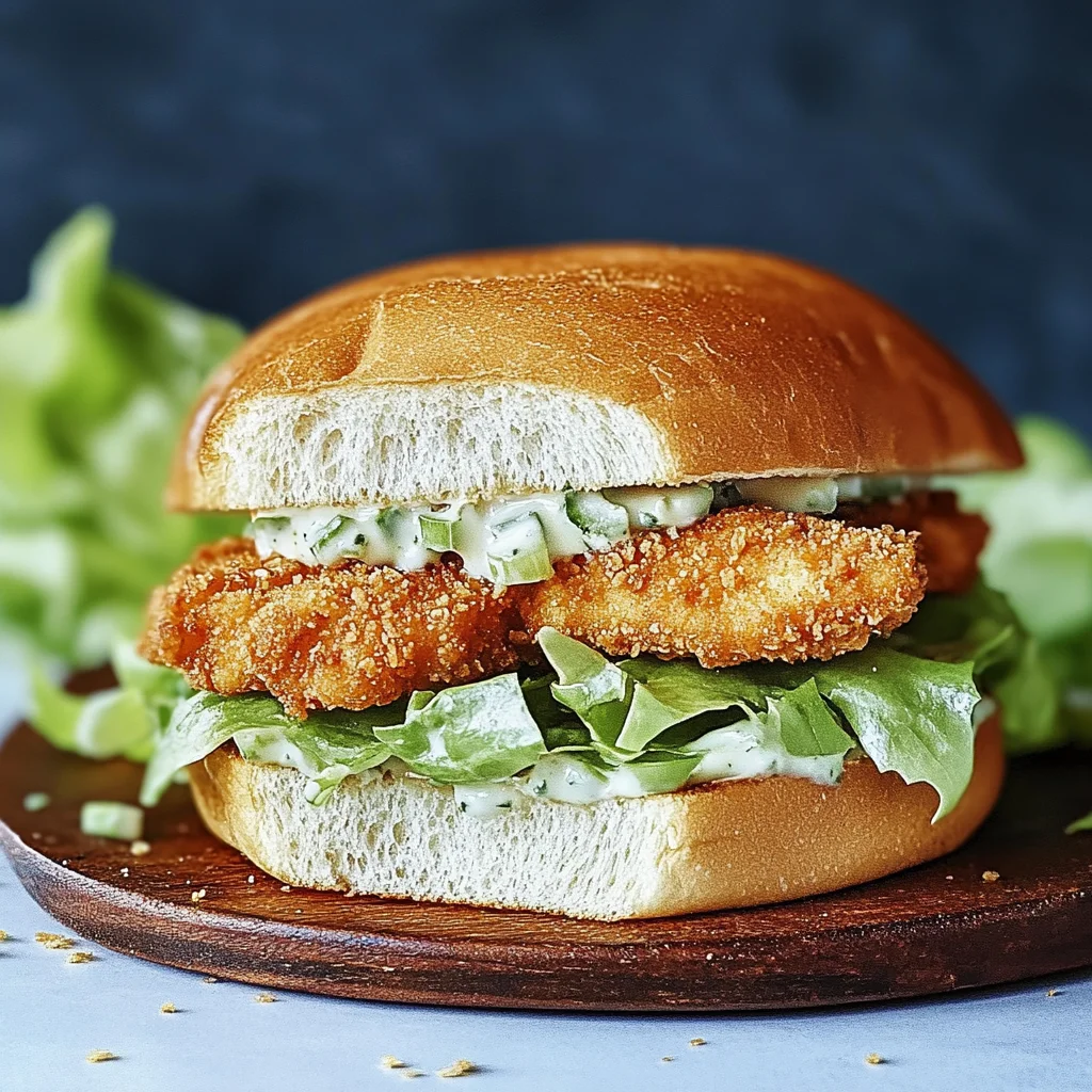 Crispy Chicken Caesar Sandwich: A Flavorful Delight!