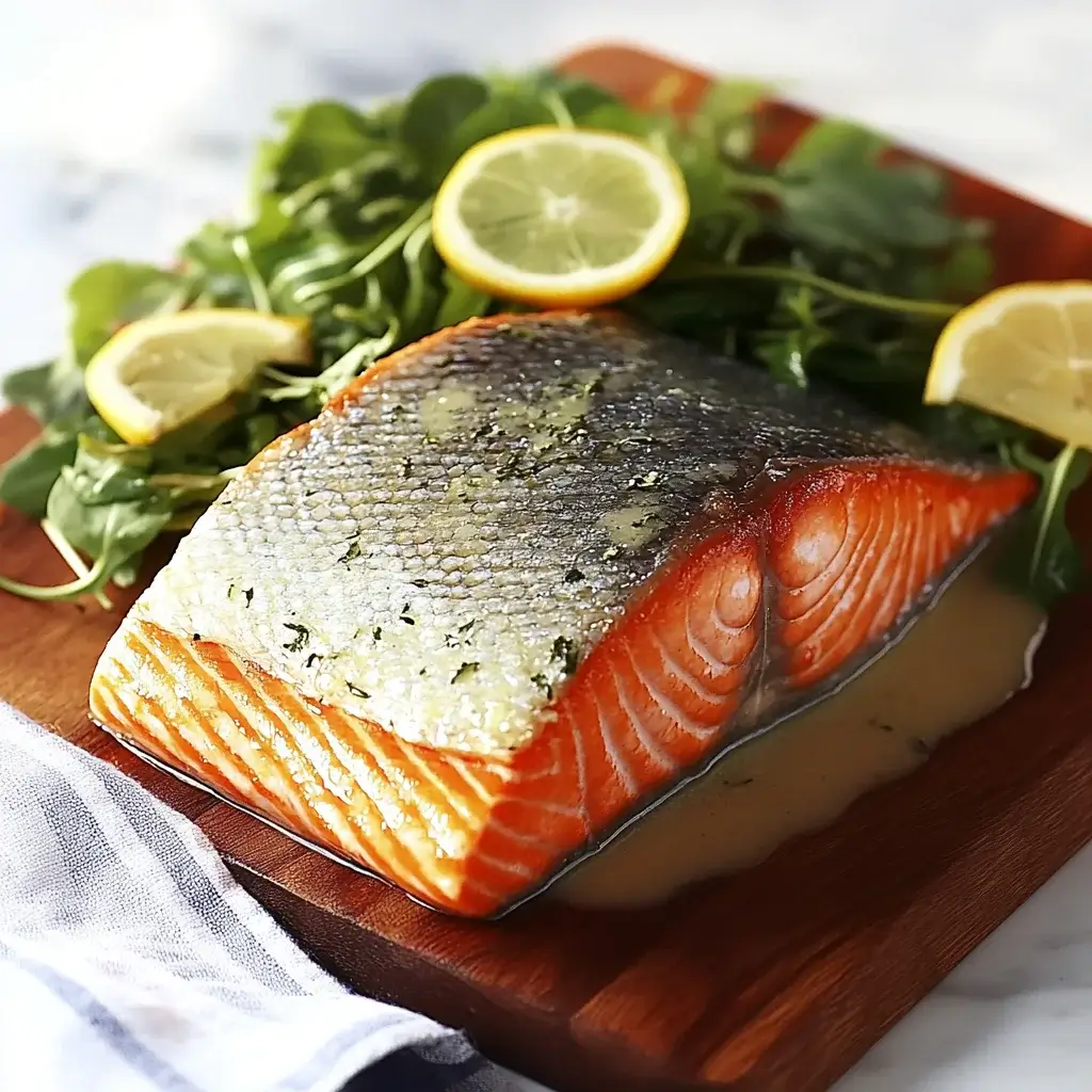 Crispy Skinned Salmon with Lemon Herb Sauce is Irresistible!