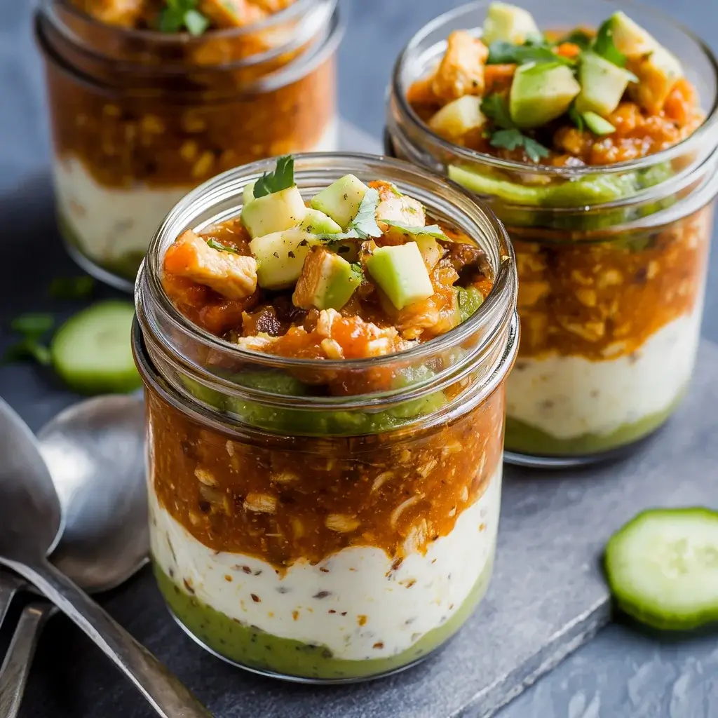 Mini Buffalo Chicken Salsa Dip Jars: A Creamy Delight!