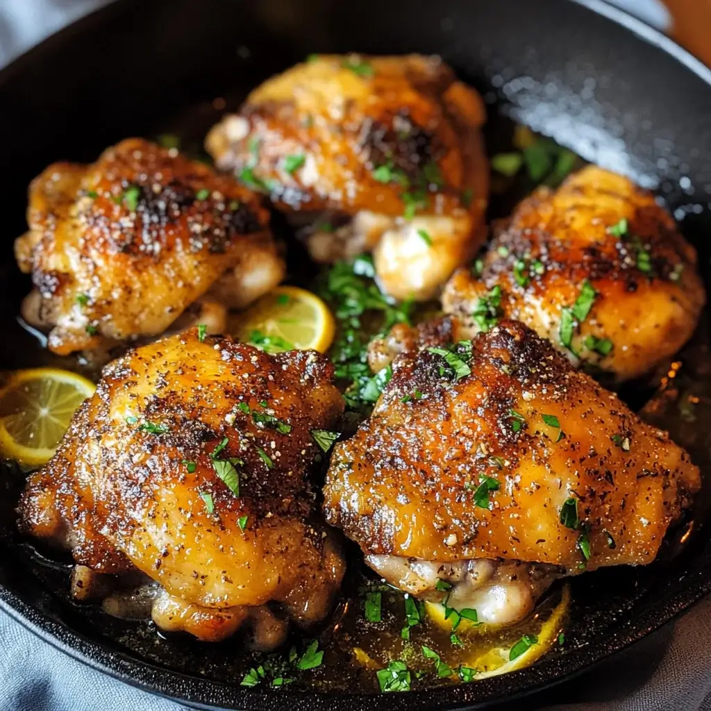 Stovetop Garlic Herb Chicken Thighs: A Flavorful Delight!