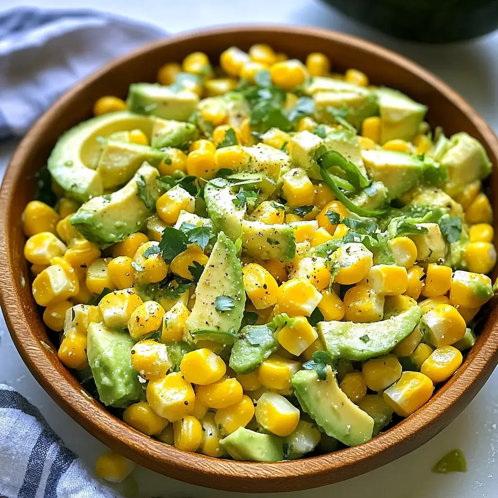 Sweet Corn and Avocado Salad: A Fresh & Zesty Delight