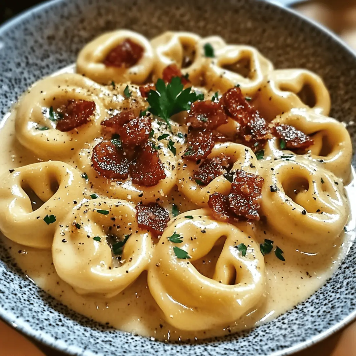 Creamy Tortellini Carbonara