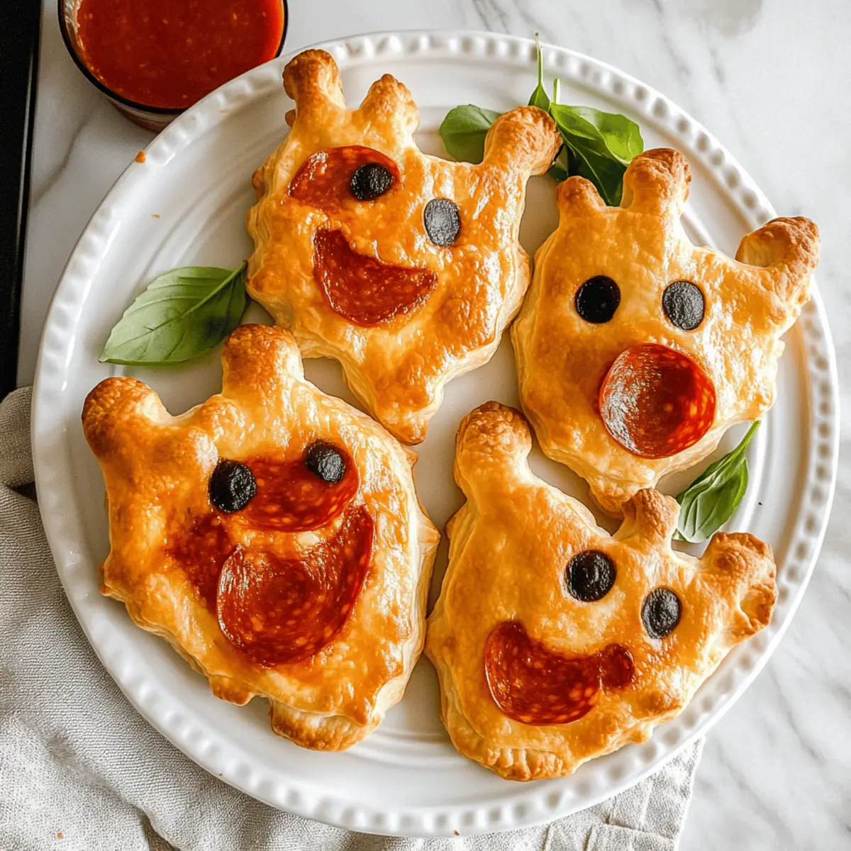 Puff Pastry Pizza Ghost