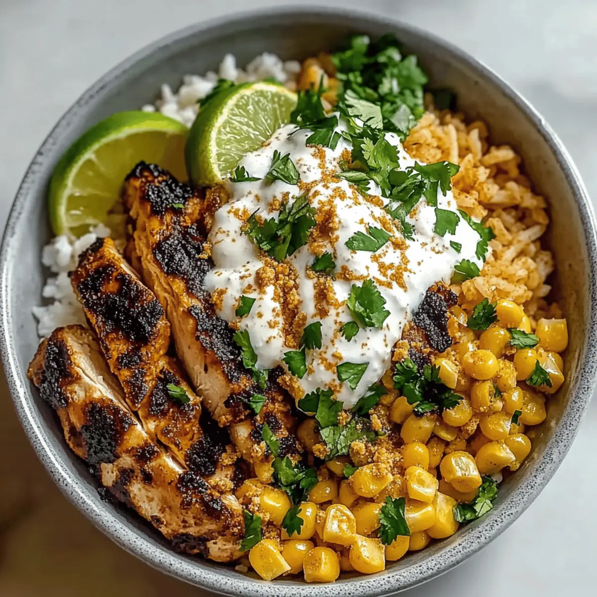 Smoky Street Corn Chicken Rice Bowl for Easy Weeknight Wins