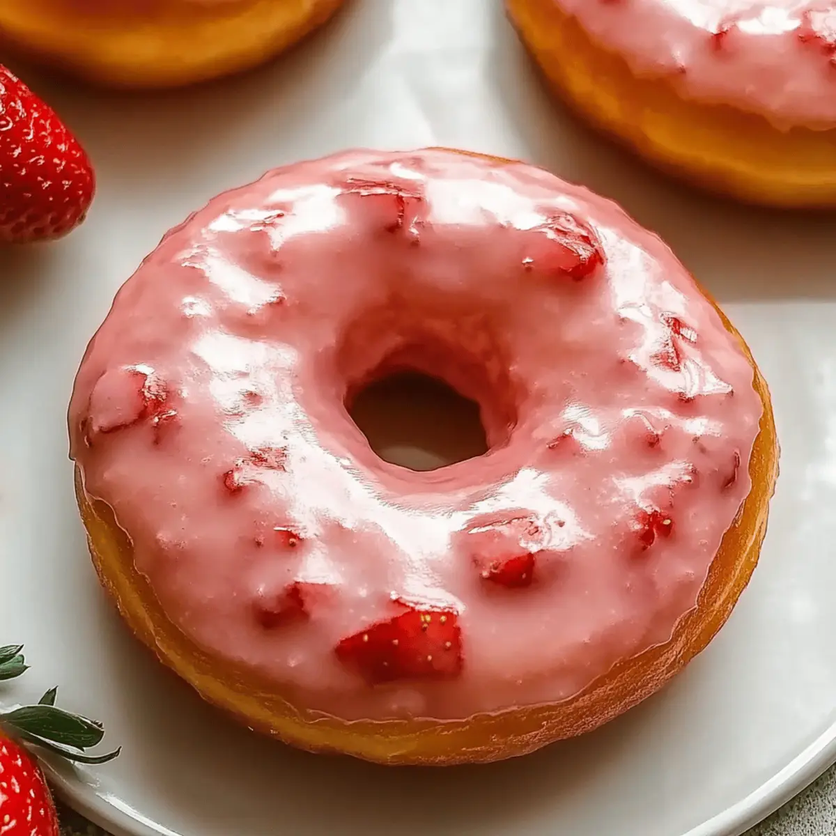 Strawberry Glazed Donuts