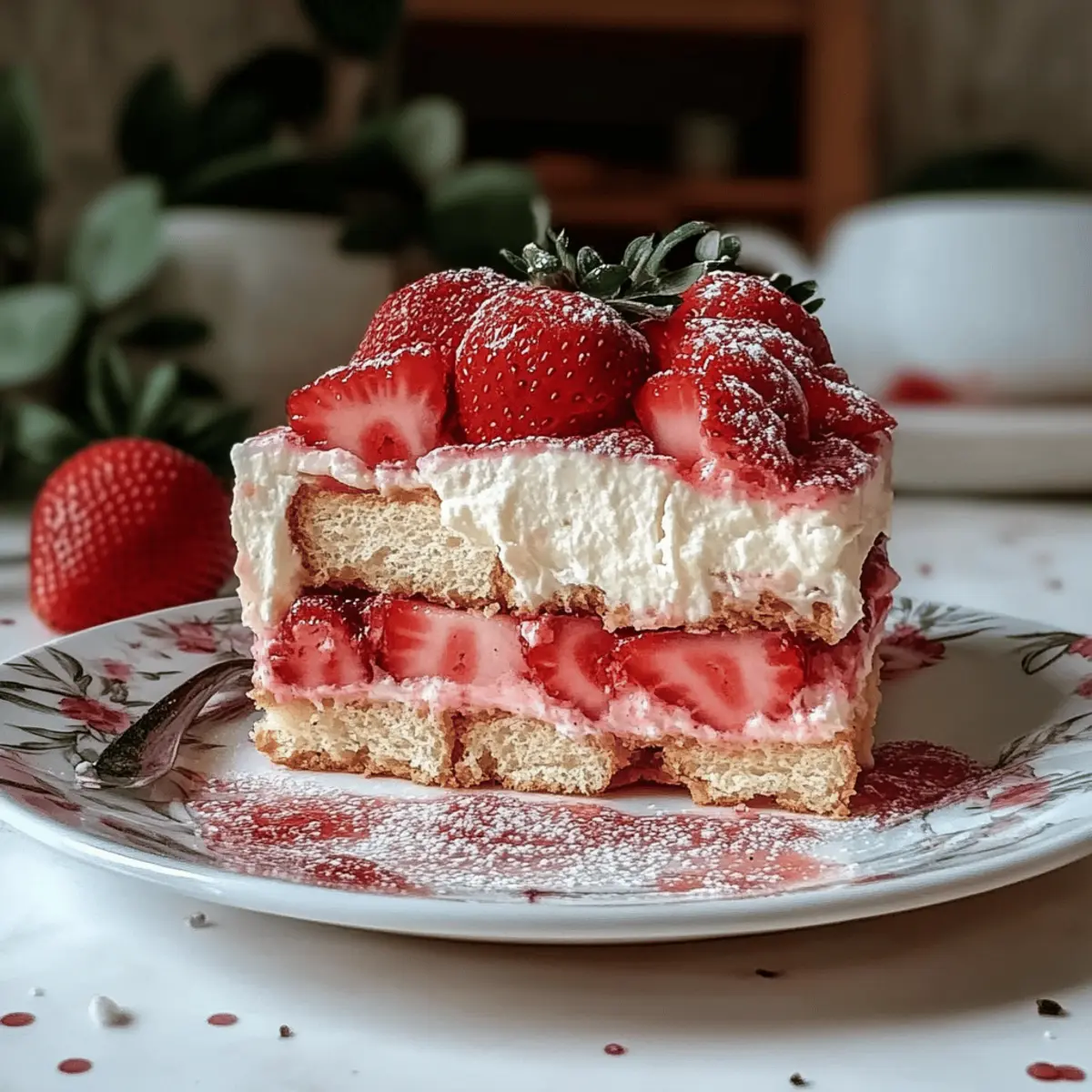 Dreamy Strawberry Tiramisu