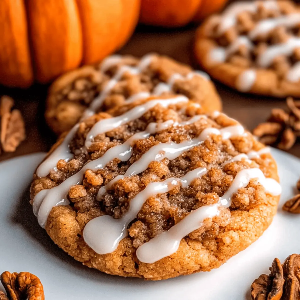 Pumpkin Coffee Cake Cookies