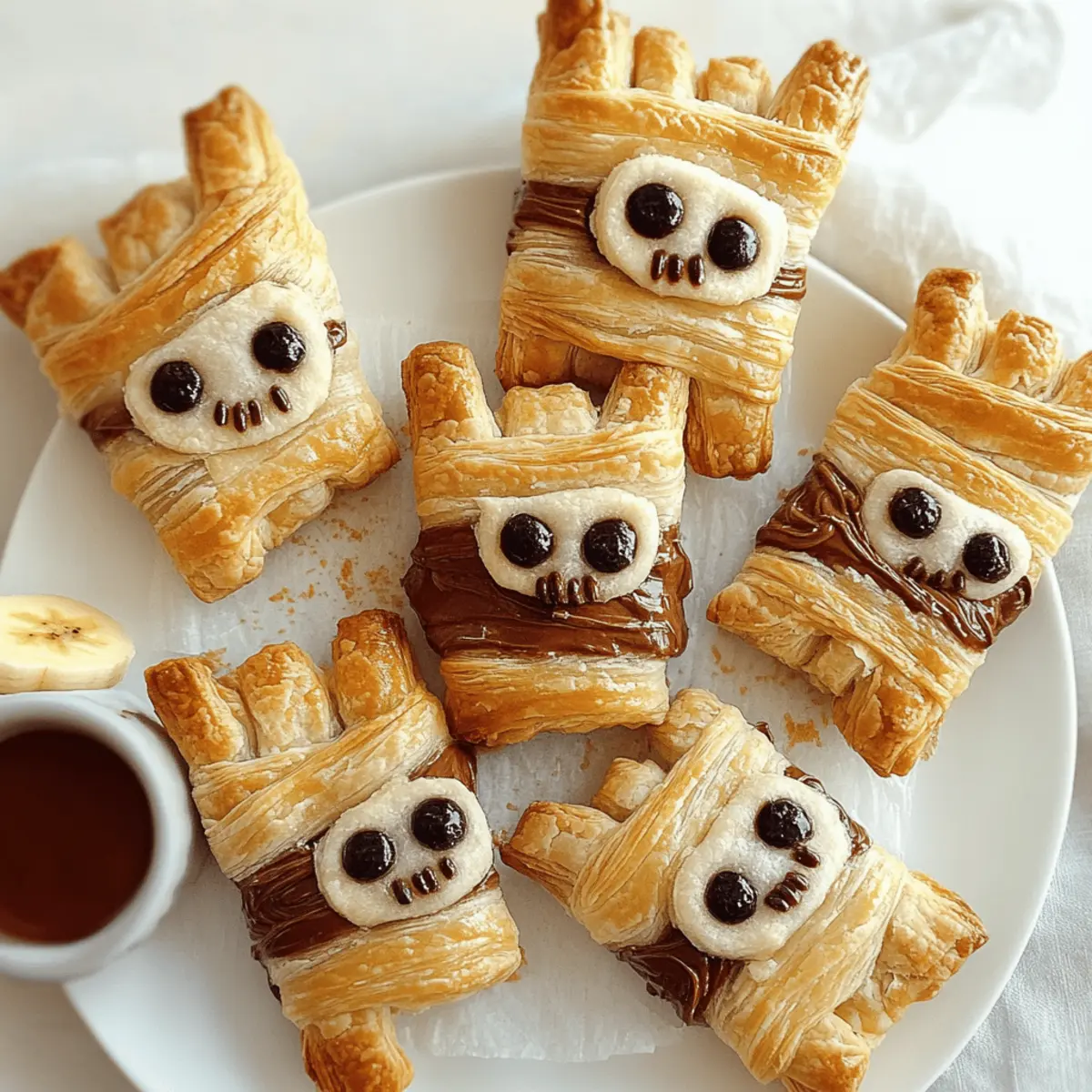 Nutella Mummy Hand Pies