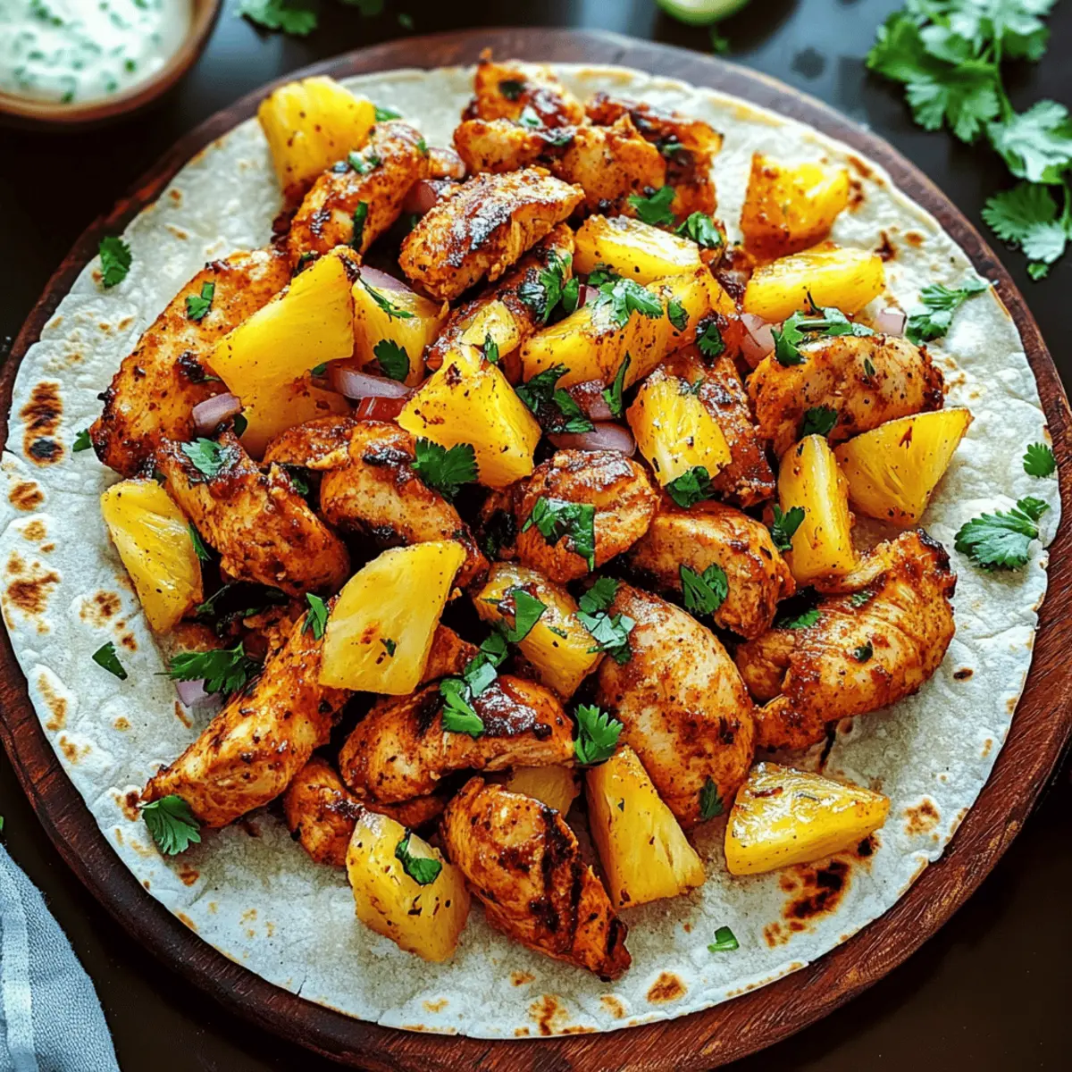 Savory Chicken Al Pastor Tacos with a Tropical Twist