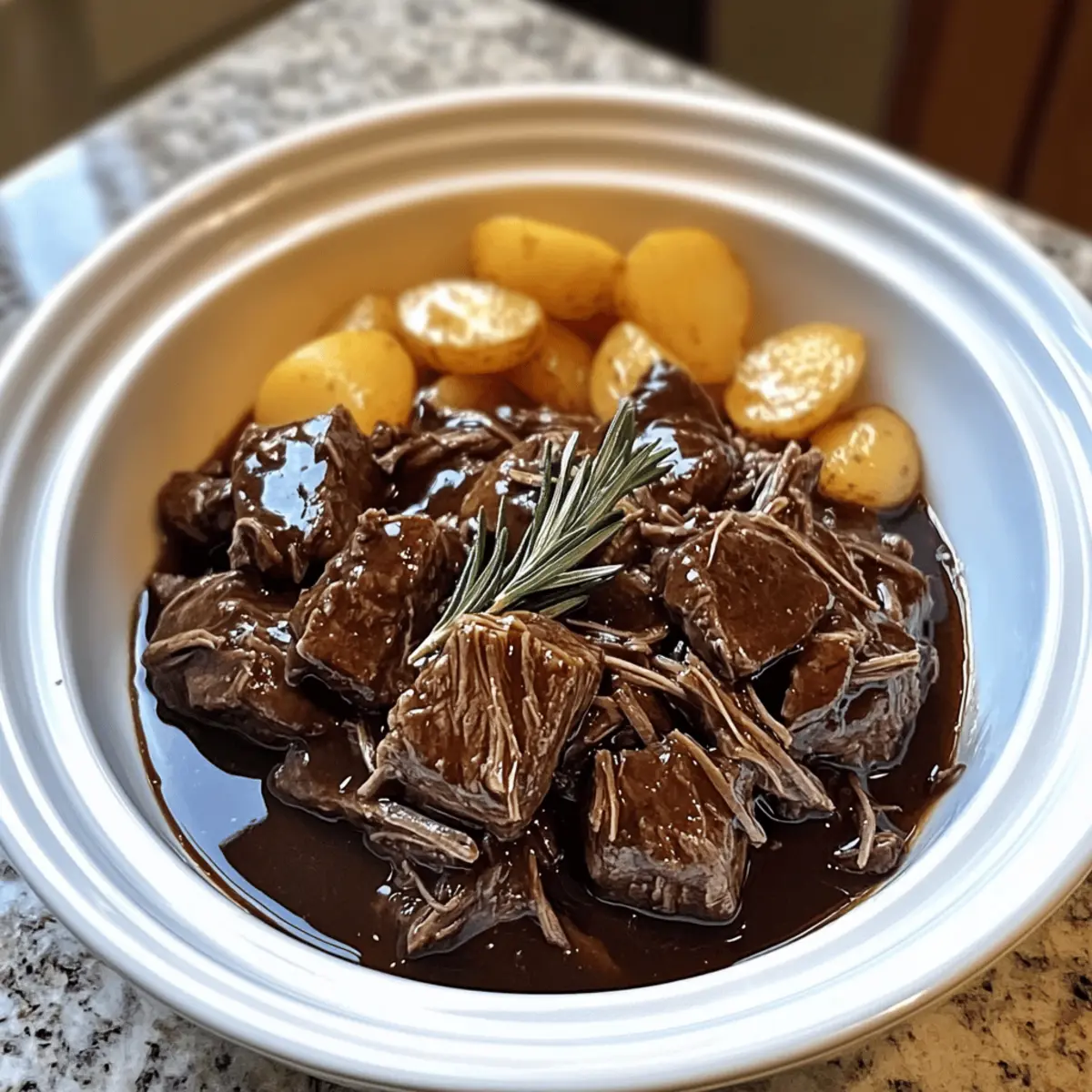 Mouthwatering Slow Cooker Rosemary Balsamic Beef Recipe