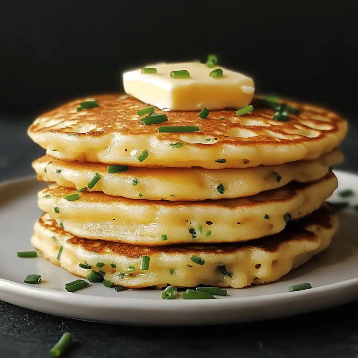Cheese & Chive Pancakes: Fluffy Savory Delights Await