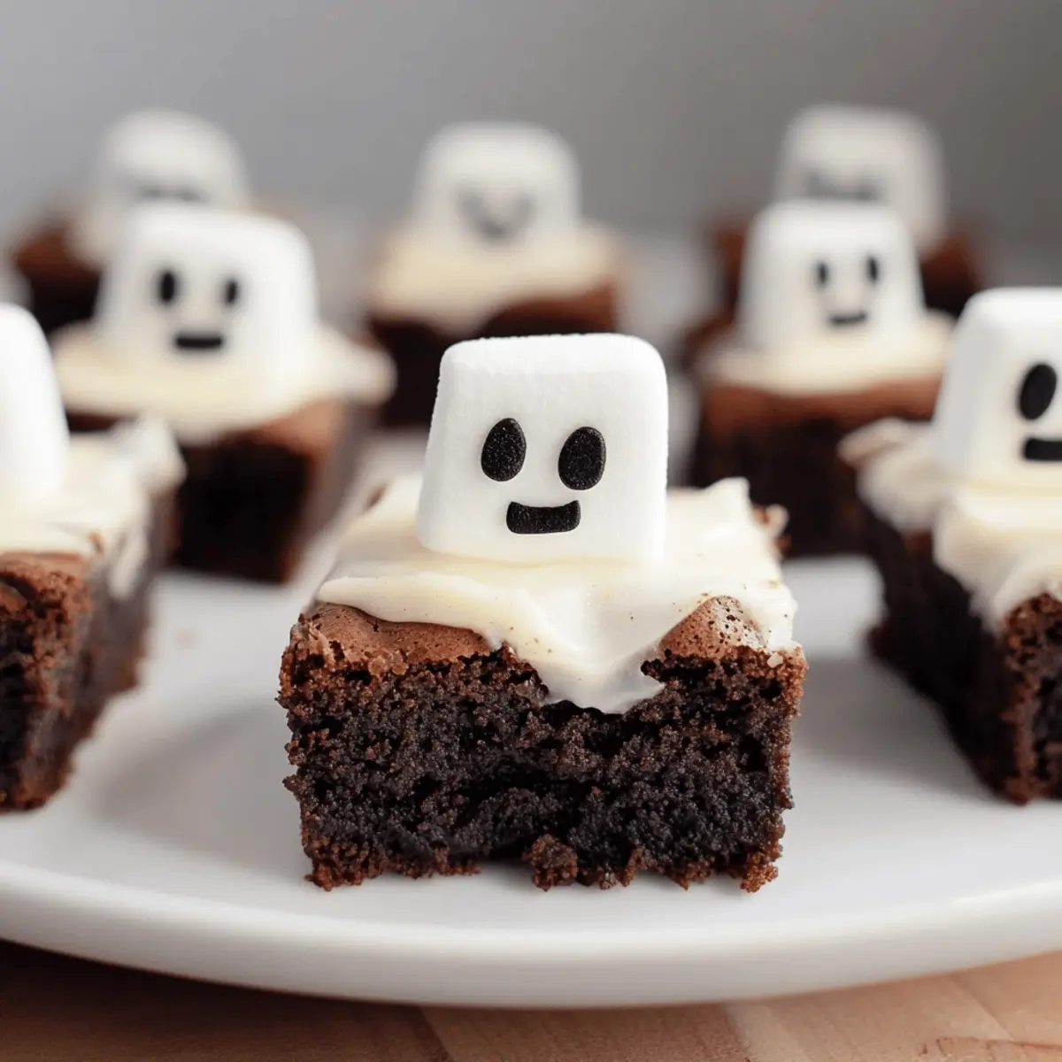 Boo-licious Ghost Brownies