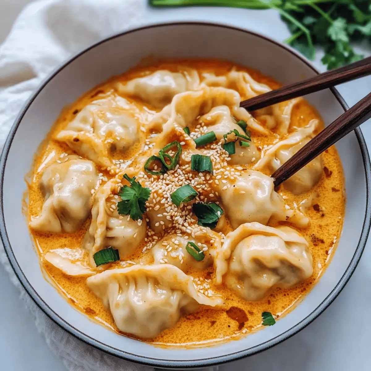 Easy One Pan Dumpling Bake: Creamy Comfort in Every Bite