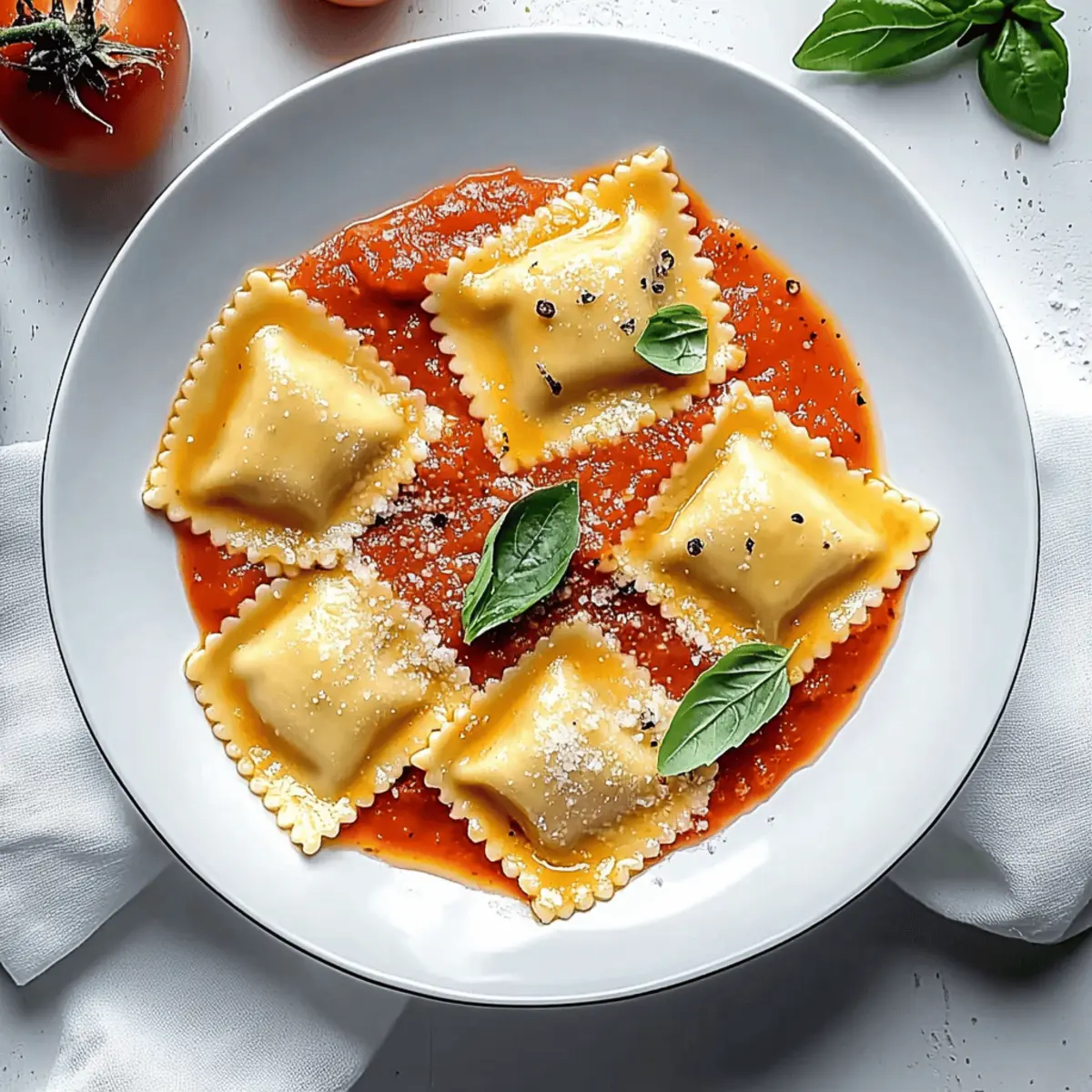 Indulge in Delicious Ravioli with Tomato Sauce in 30 Minutes