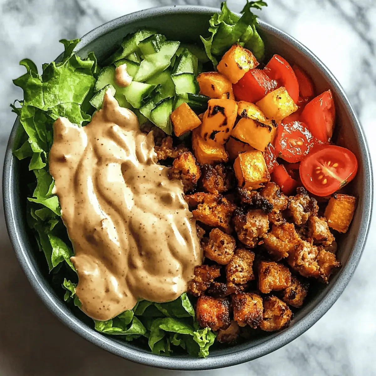 Easy Burger Bowl with Special Sauce