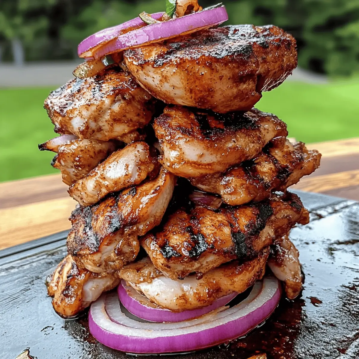 Easy Chicken Shawarma Tower Baked