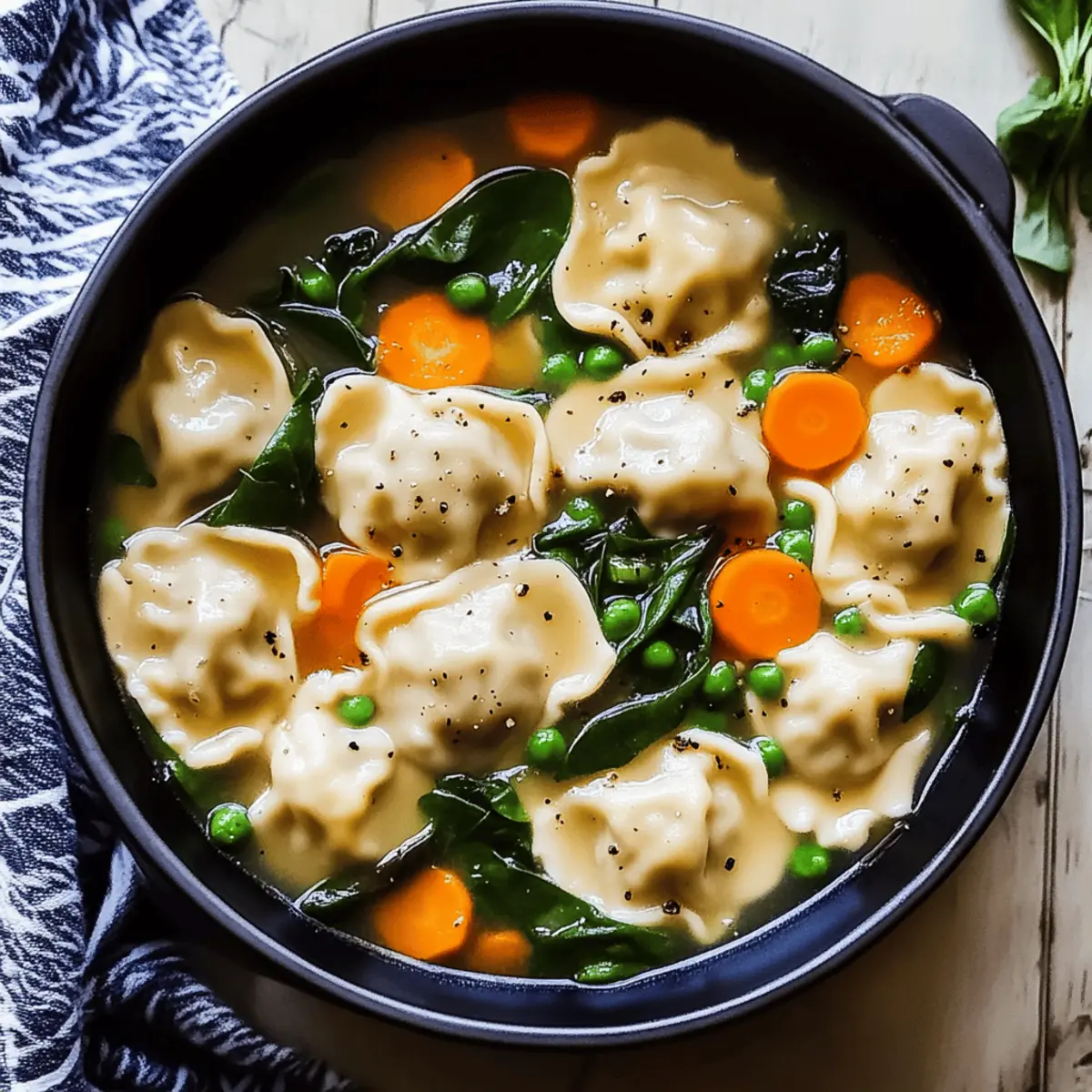 Quick Easy Dumpling Soup