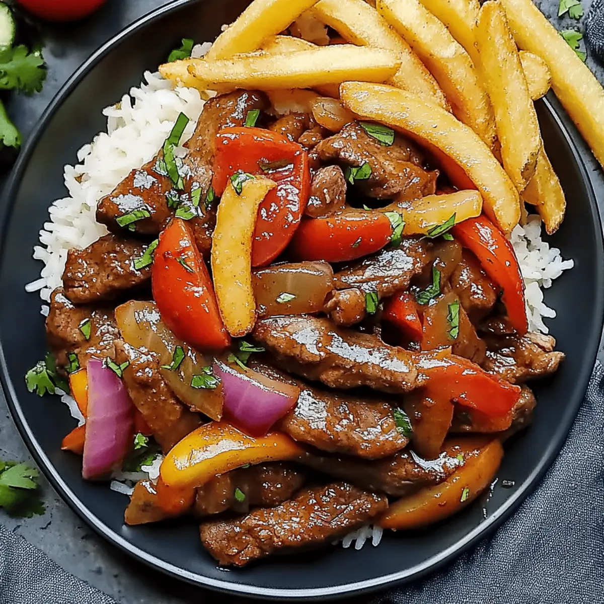 Savor the Ultimate Peruvian Beef Stir Fry