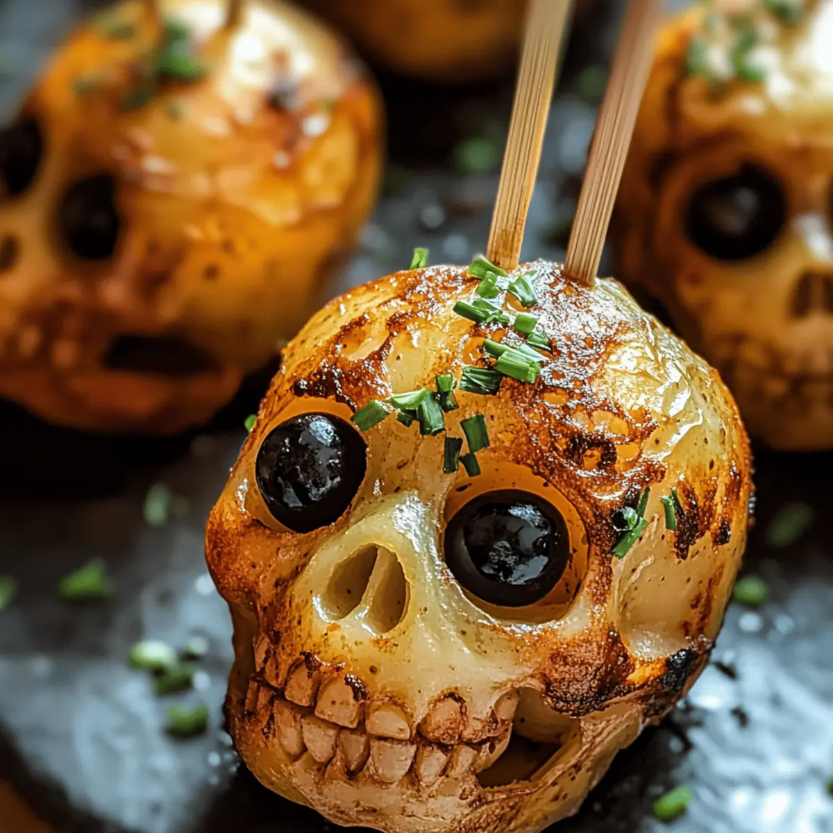Spooky Skull Potatoes