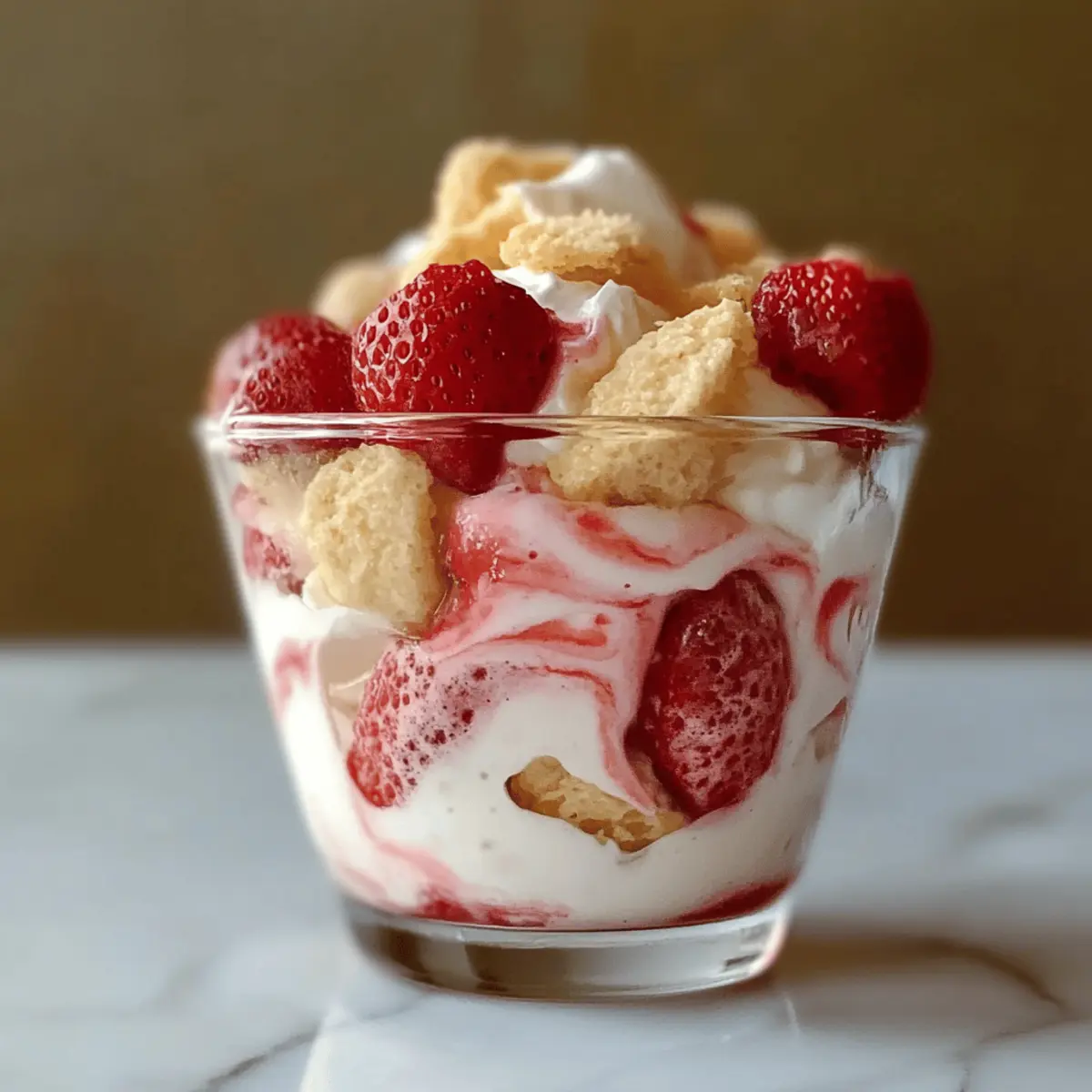 strawberry shortcake pudding