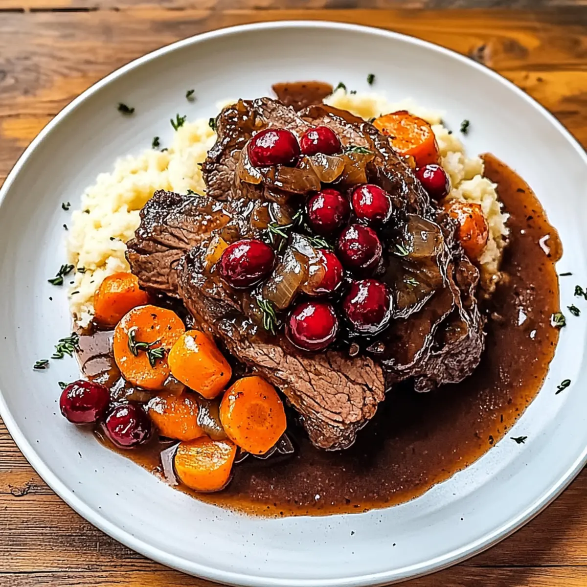Cranberry Balsamic Roast Beef: Your Cozy Comfort Dish