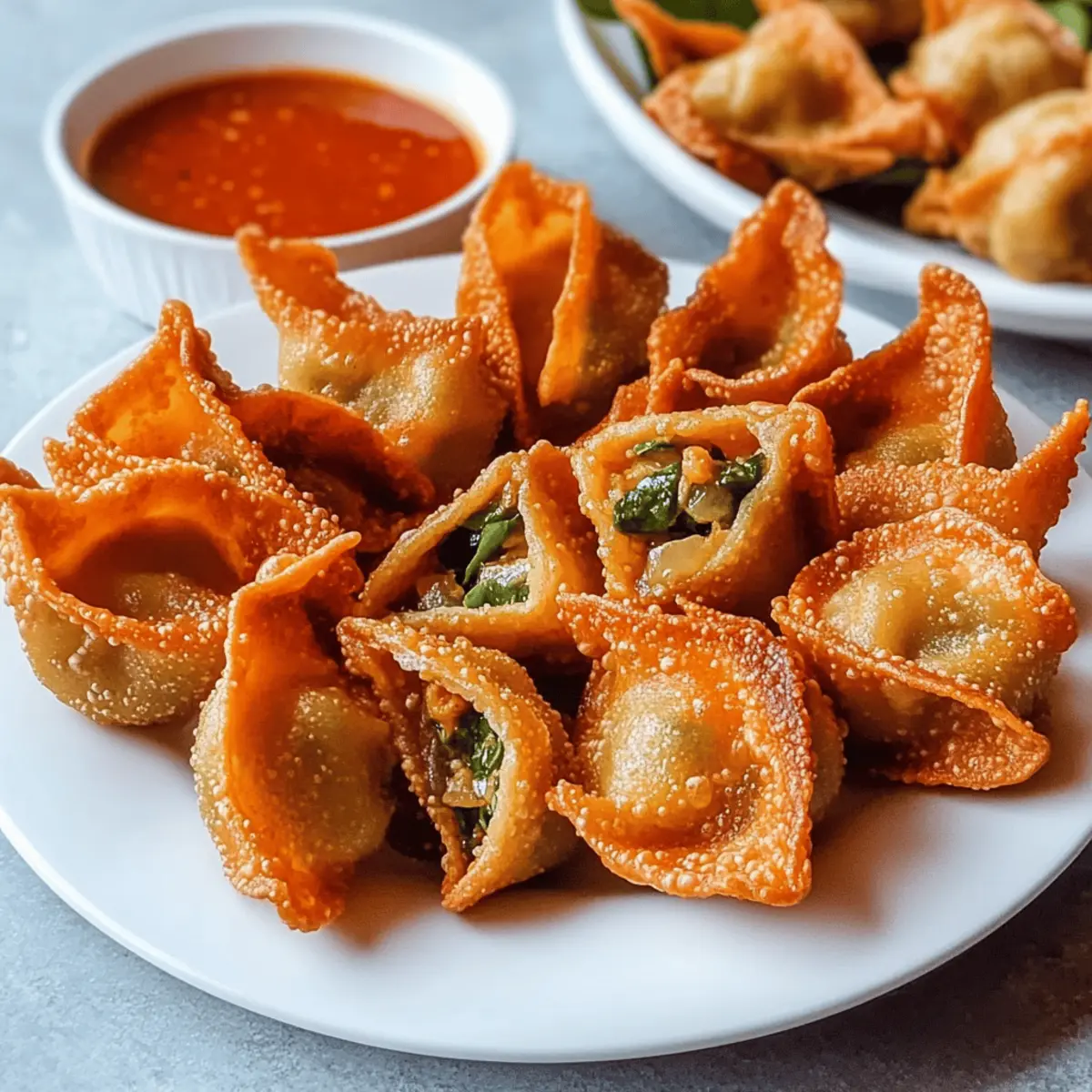 Crispy Curry Vegetable Wontons