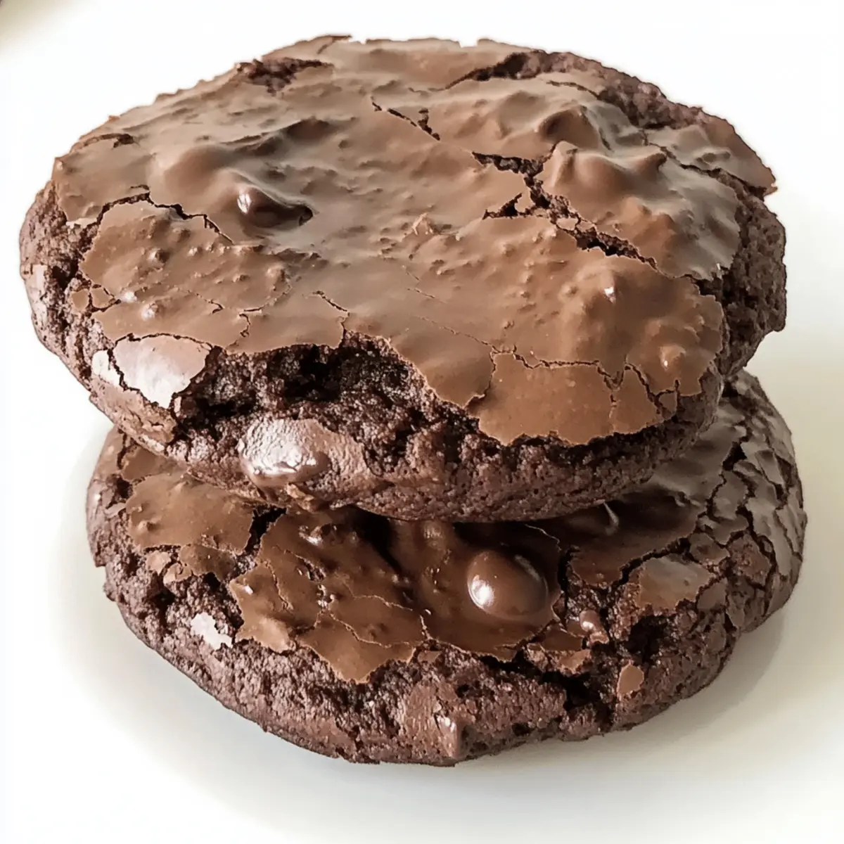 Dark Chocolate Espresso Brownie Cookies