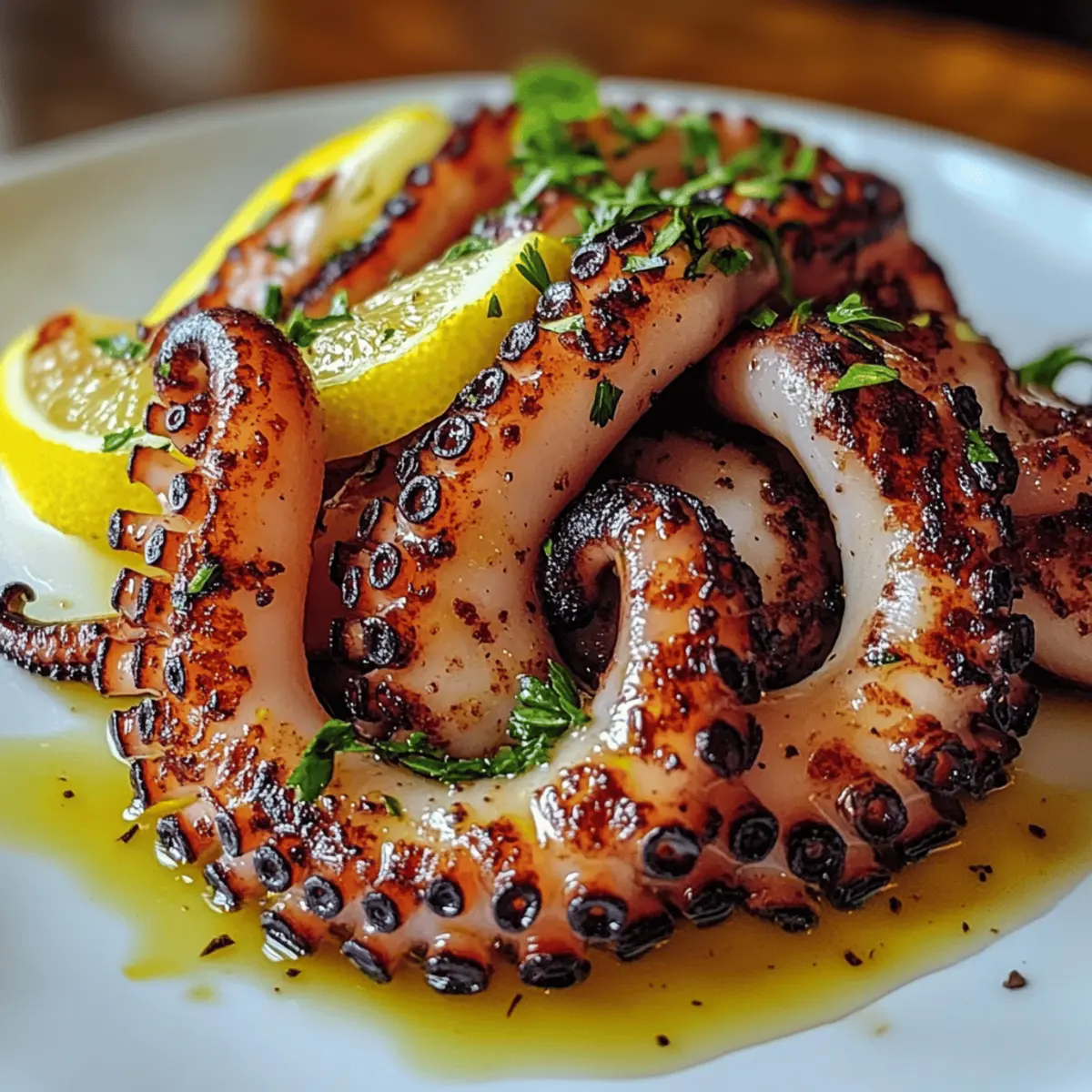 Homemade Grilled Octopus