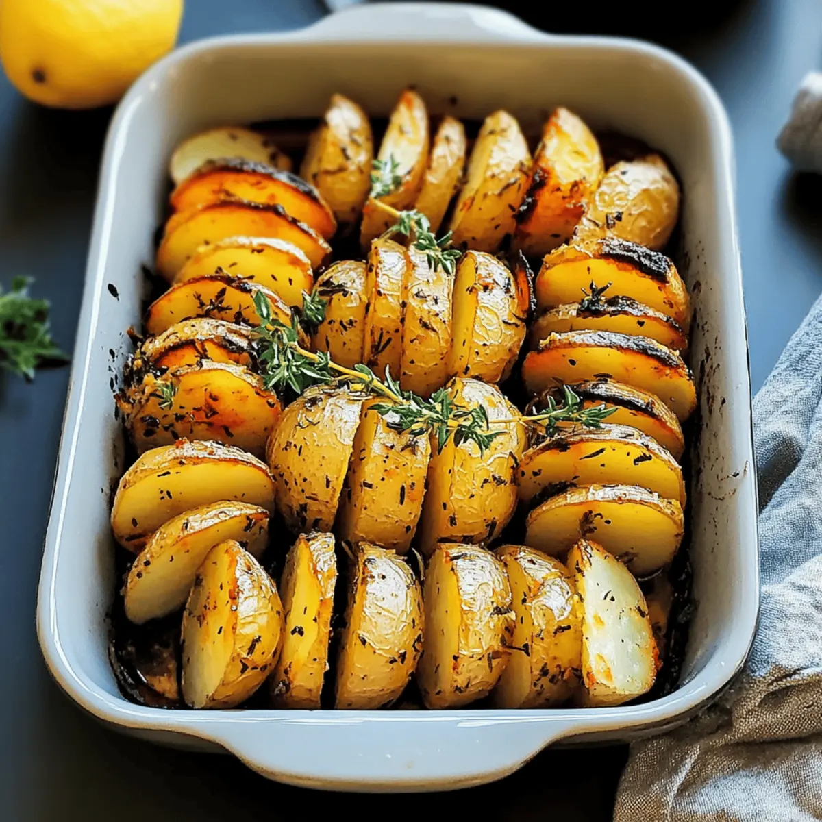 Zesty Lemon Herb Roasted Potatoes for Crispy Flavor Bliss
