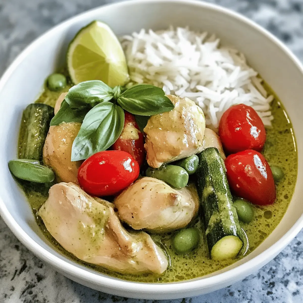 Savory Chicken Green Curry Ready in Just 10 Minutes