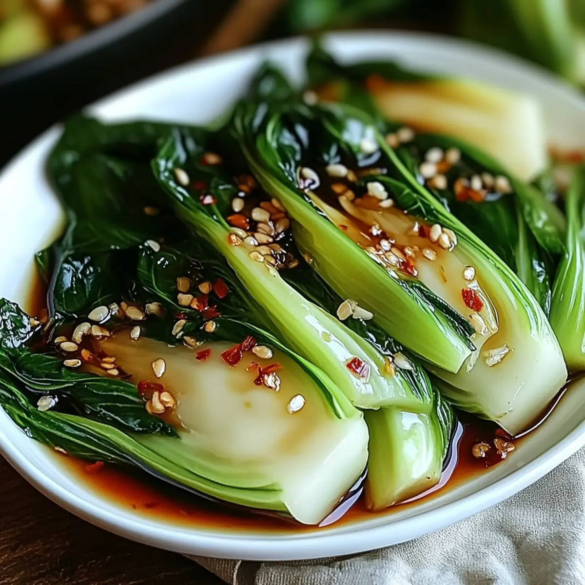 Quick Bok Choy with Ginger Chili Sauce for a Zesty Boost