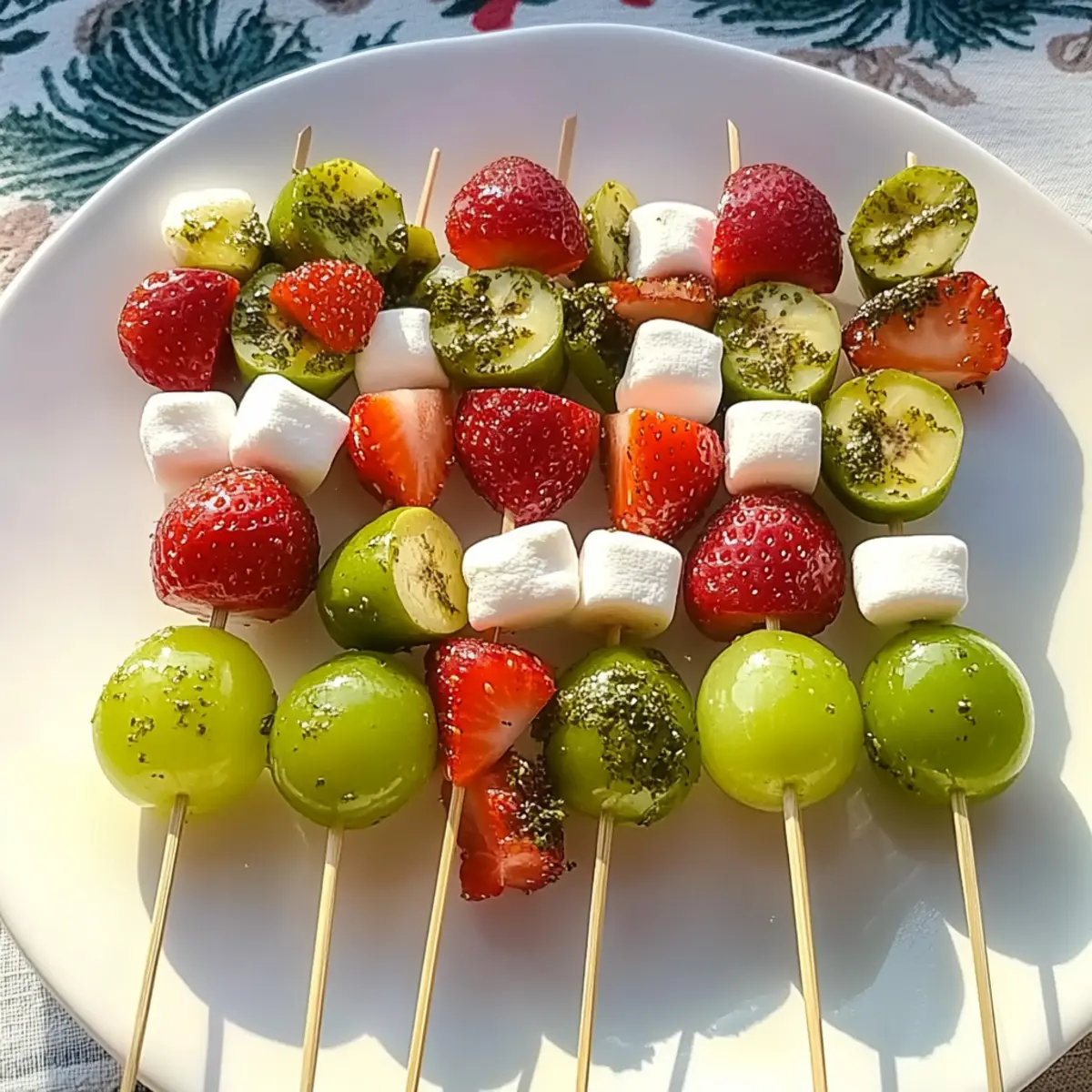 Festive Grinch Kabobs
