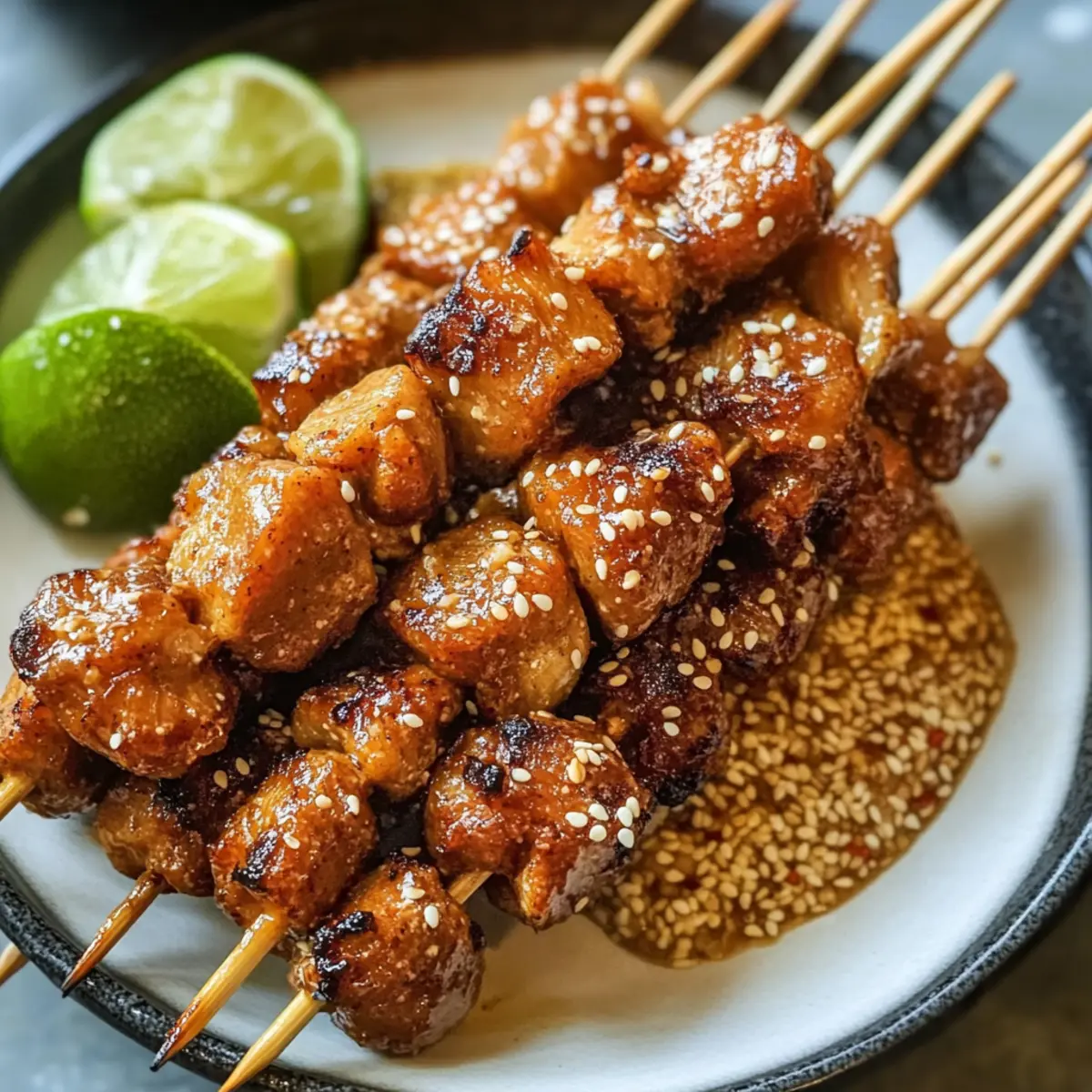 Savory Lion’s Mane Satay Skewers